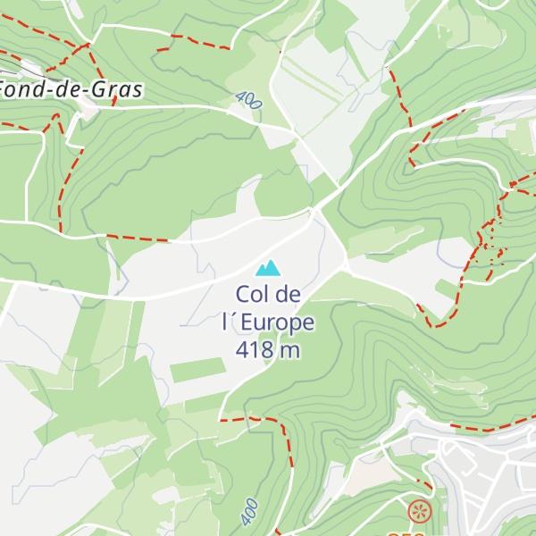 Map of Col de l´Europe