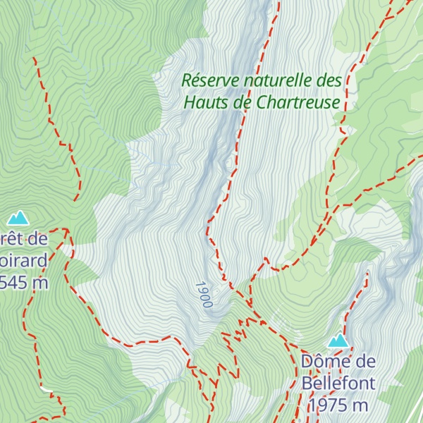 Map of Lance sud de Malissard