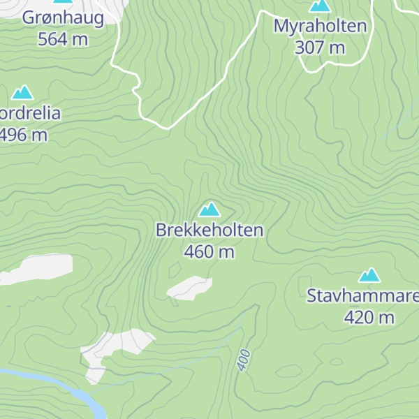 Map of Brekkeholten