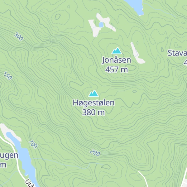 Map of Høgestølen