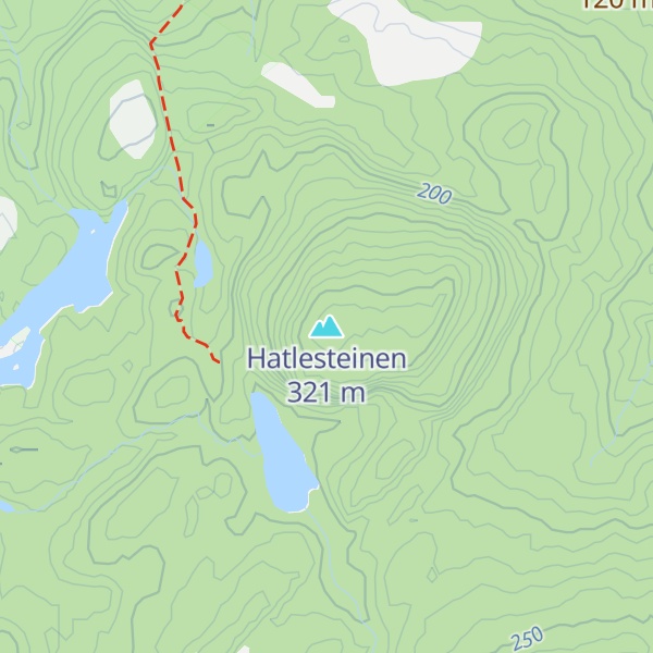 Map of Hatlesteinen