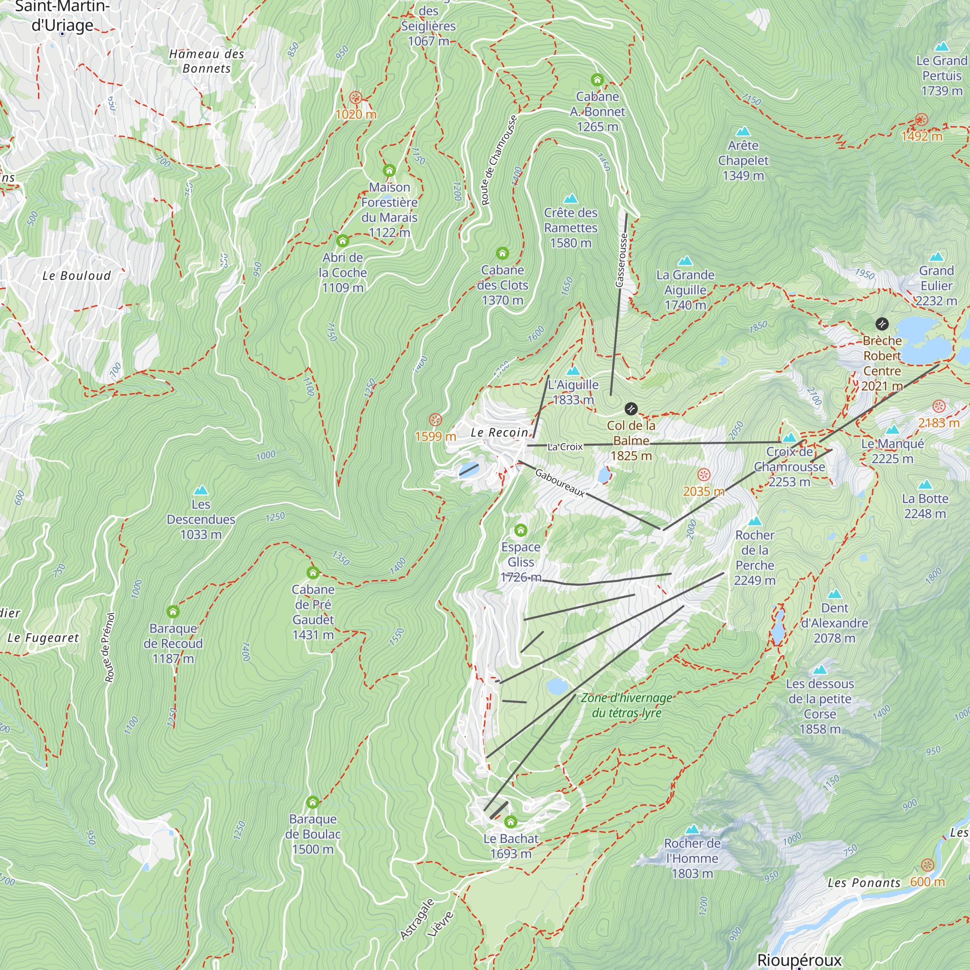 Le Vernon map