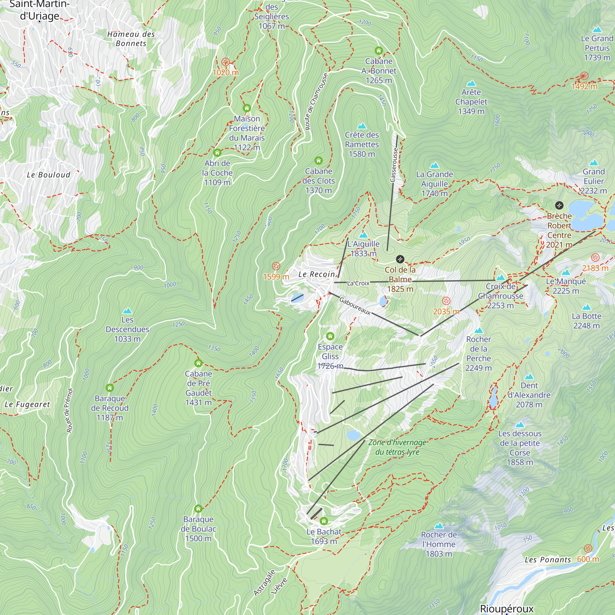 Le Vernon map