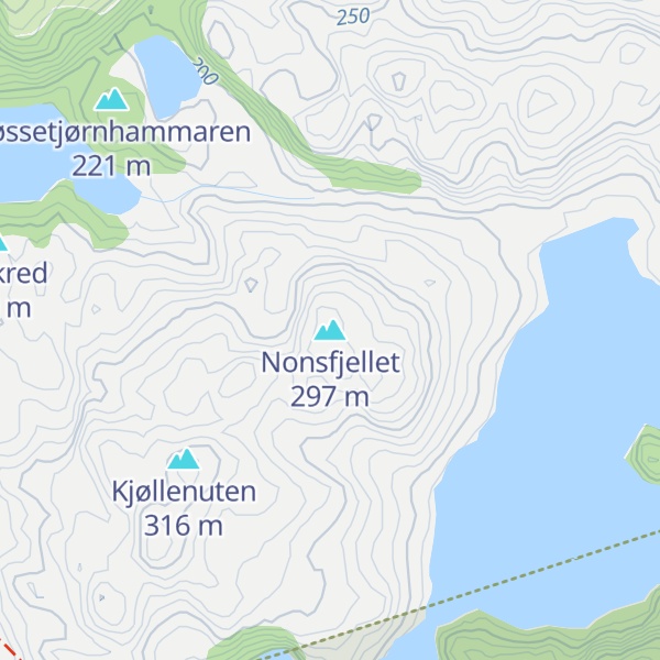 Map of Nonsfjellet