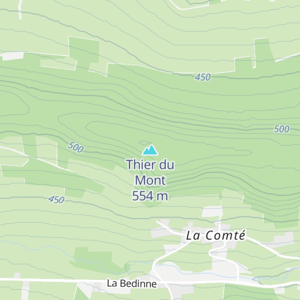 Map of Thier du Mont