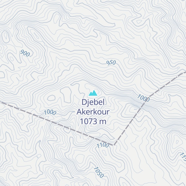 Map of Djebel Akerkour