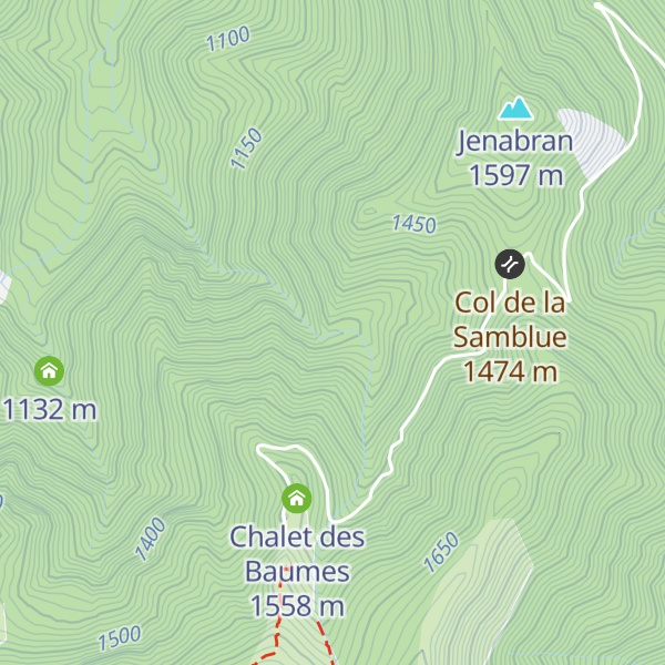 Map of Cabane de Crève Cœur