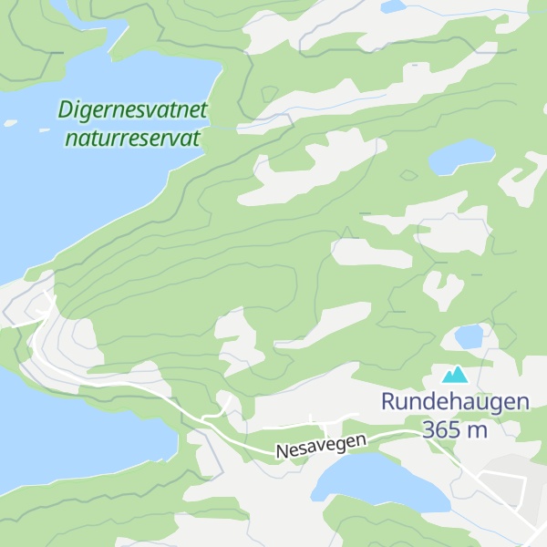 Map of Nesahaugen