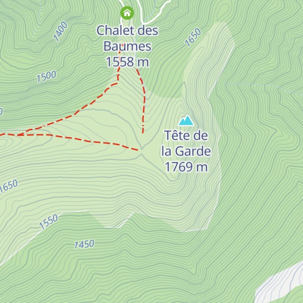 Map of Refuge Louis Debastiani