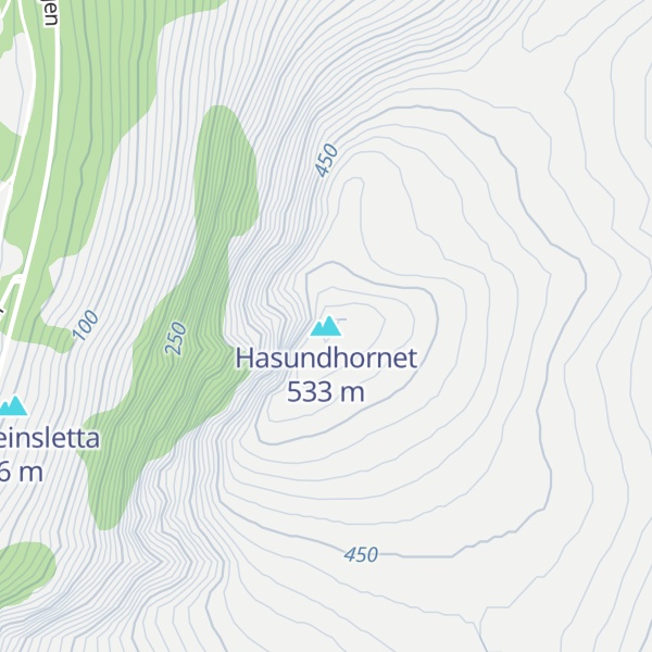 Map of Hasundhornet