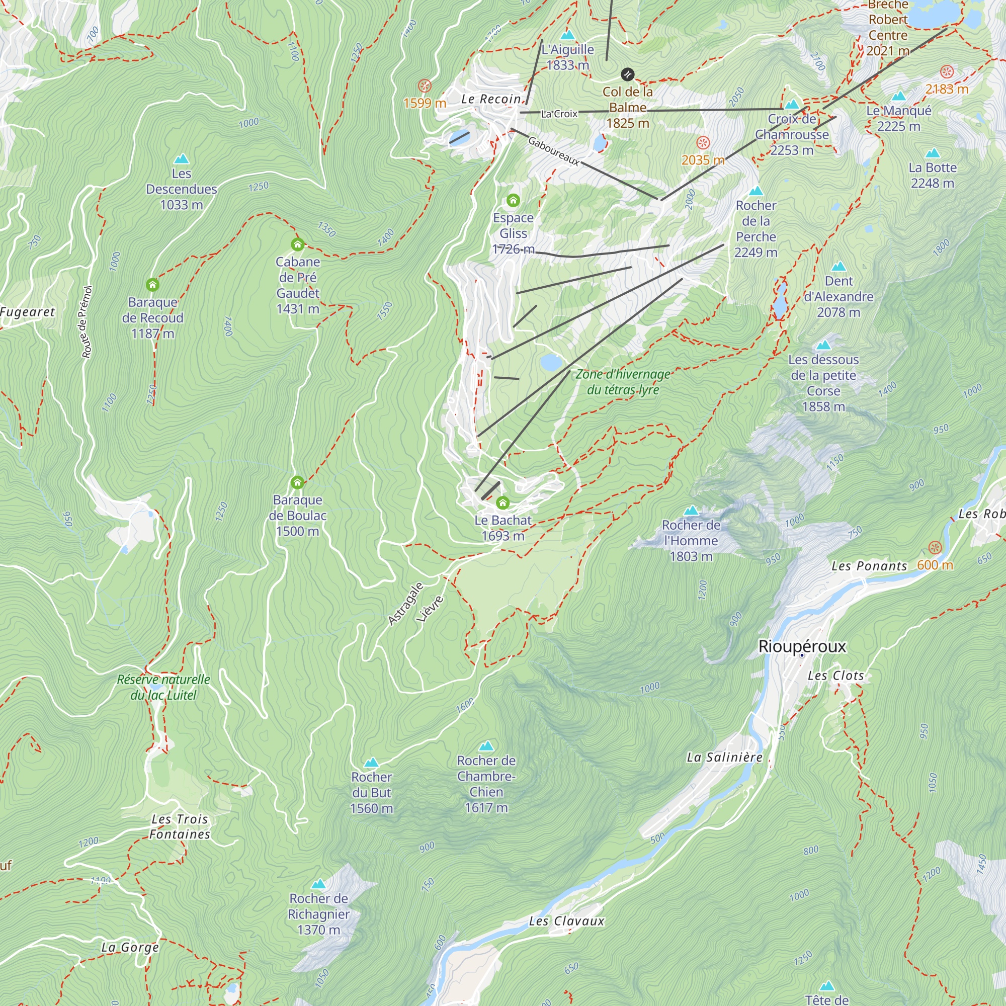 Le Bachat map
