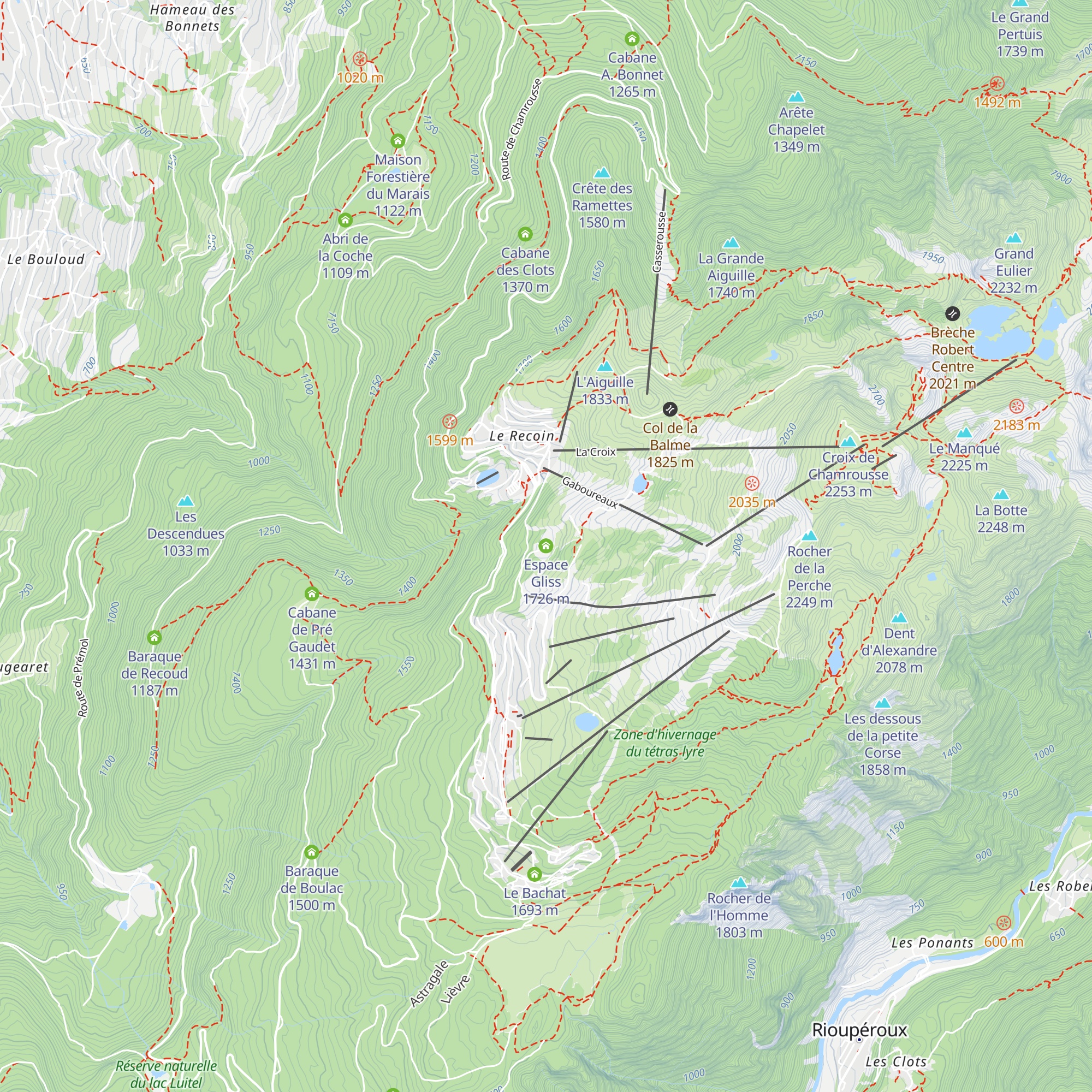 Espace Gliss map