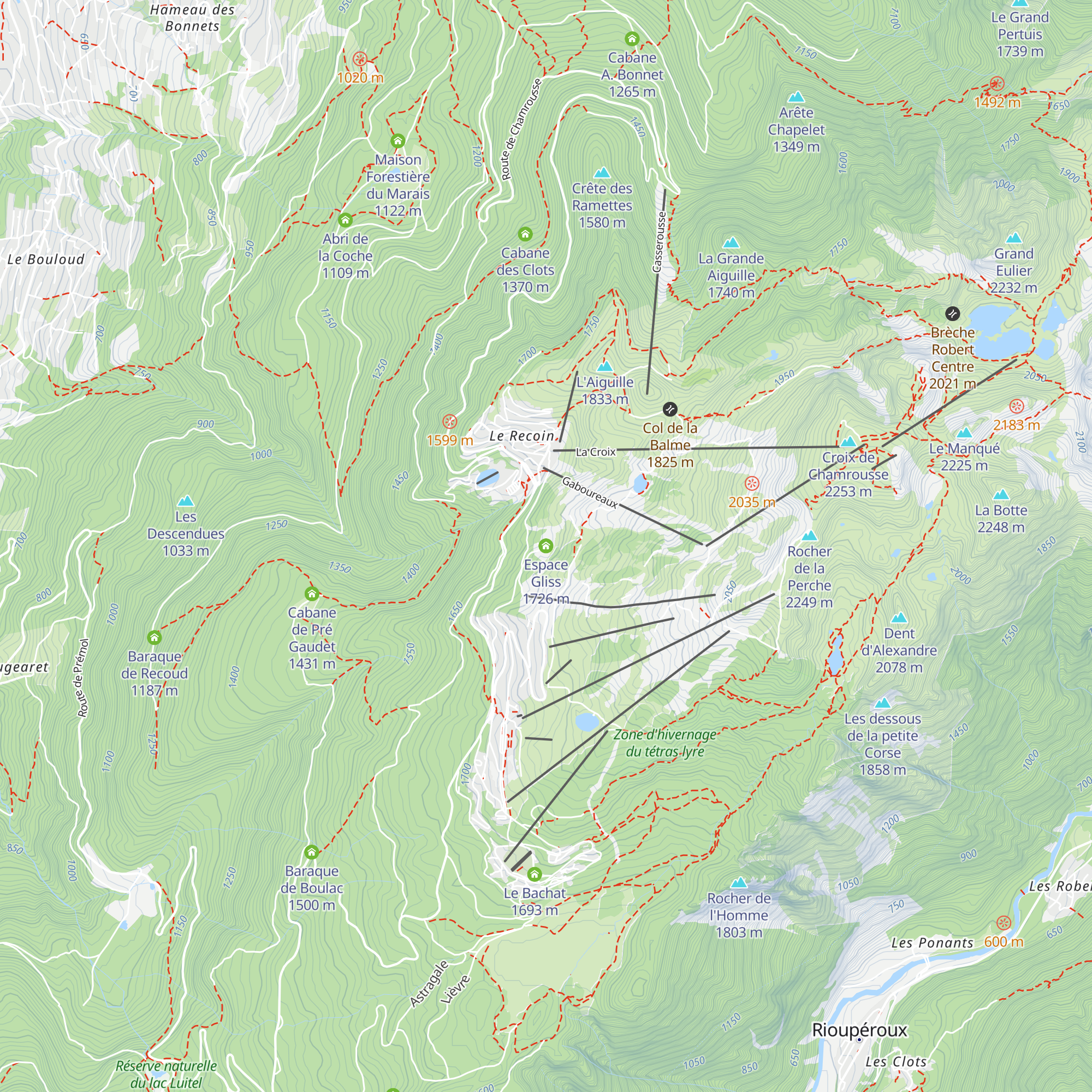 Espace Gliss map