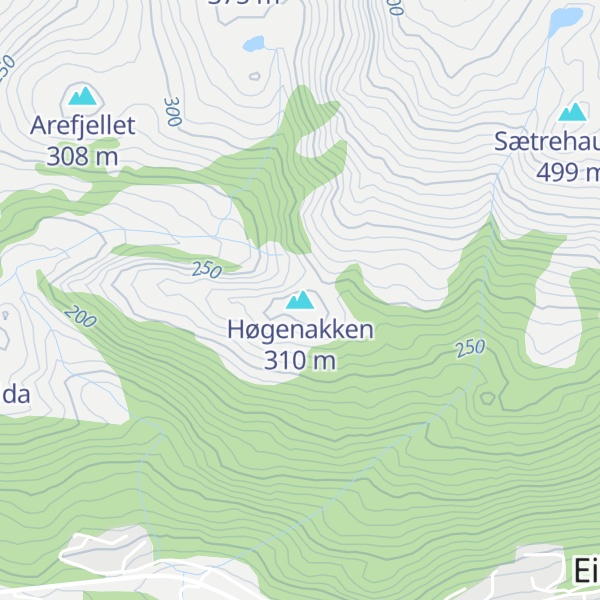 Map of Høgenakken