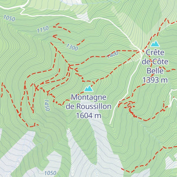 Map of Montagne de Roussillon