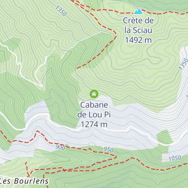 Map of Cabane de Lou Pi