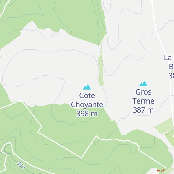 Map of Côte Choyante