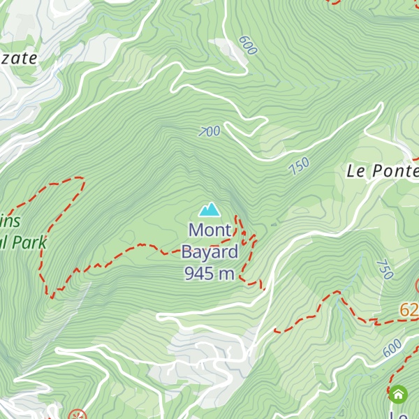 Map of Mont Bayard