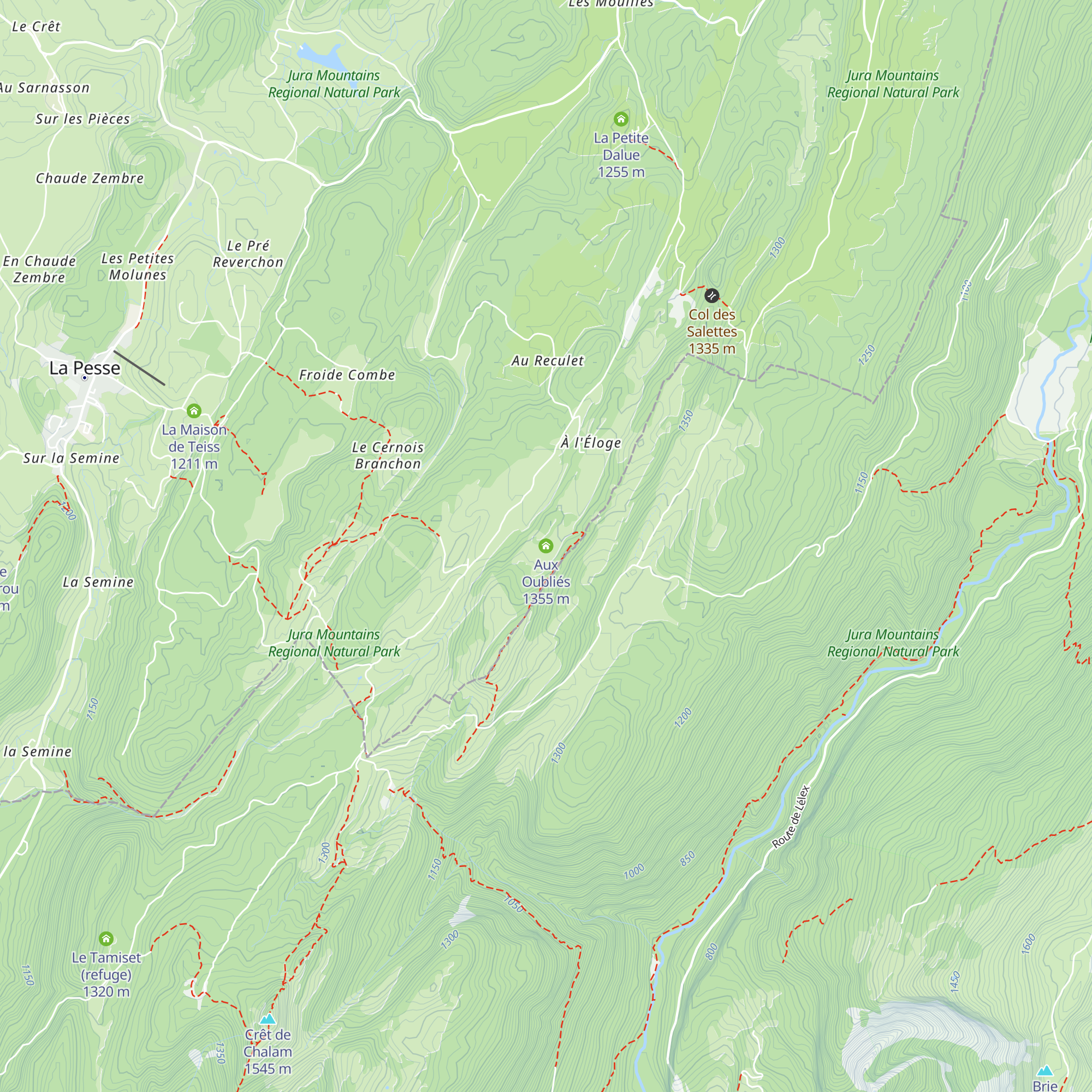 Aux Oubliés map
