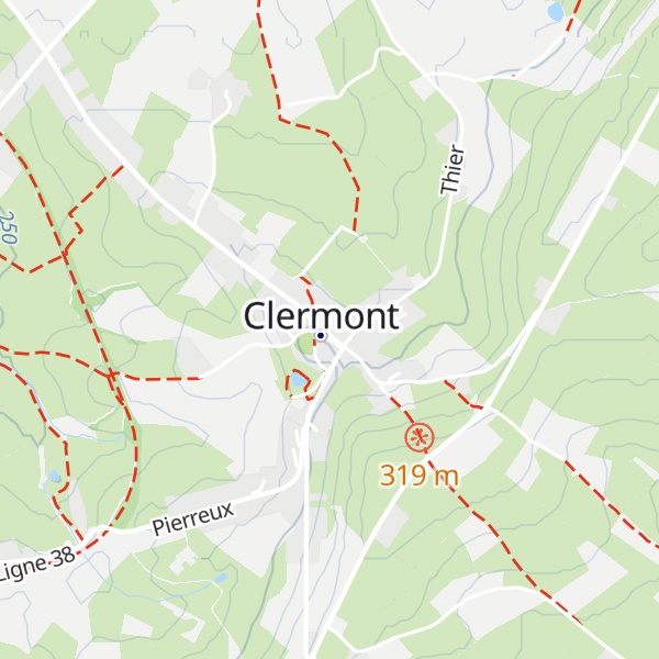 Map of Gîte de Clermont