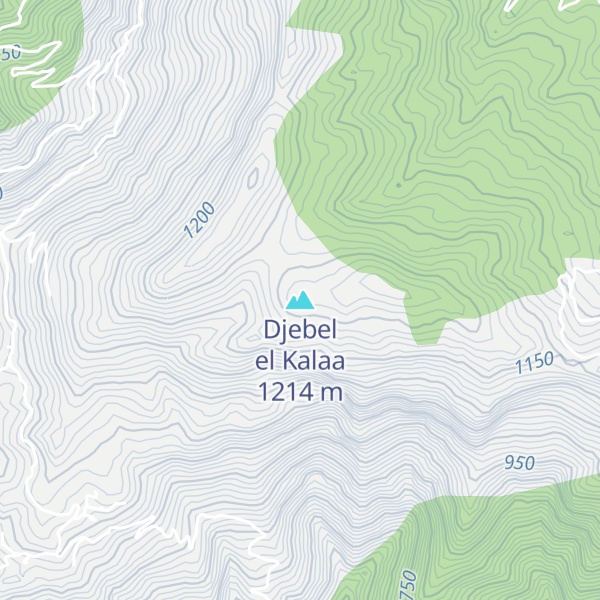 Map of Djebel el Kalaa