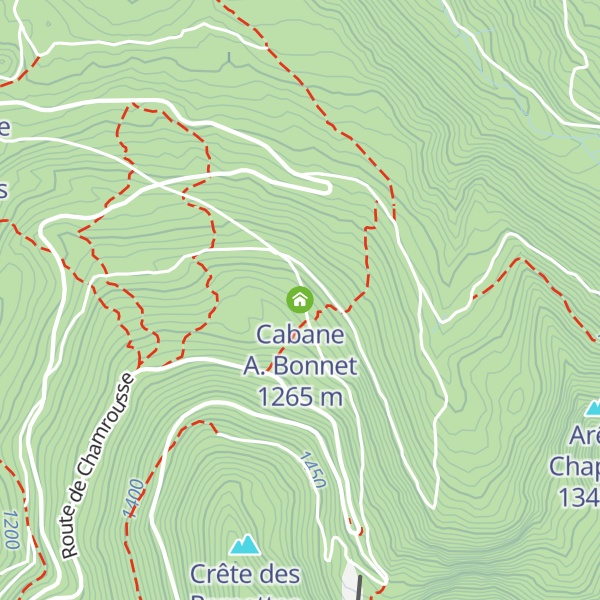 Map of Cabane A. Bonnet