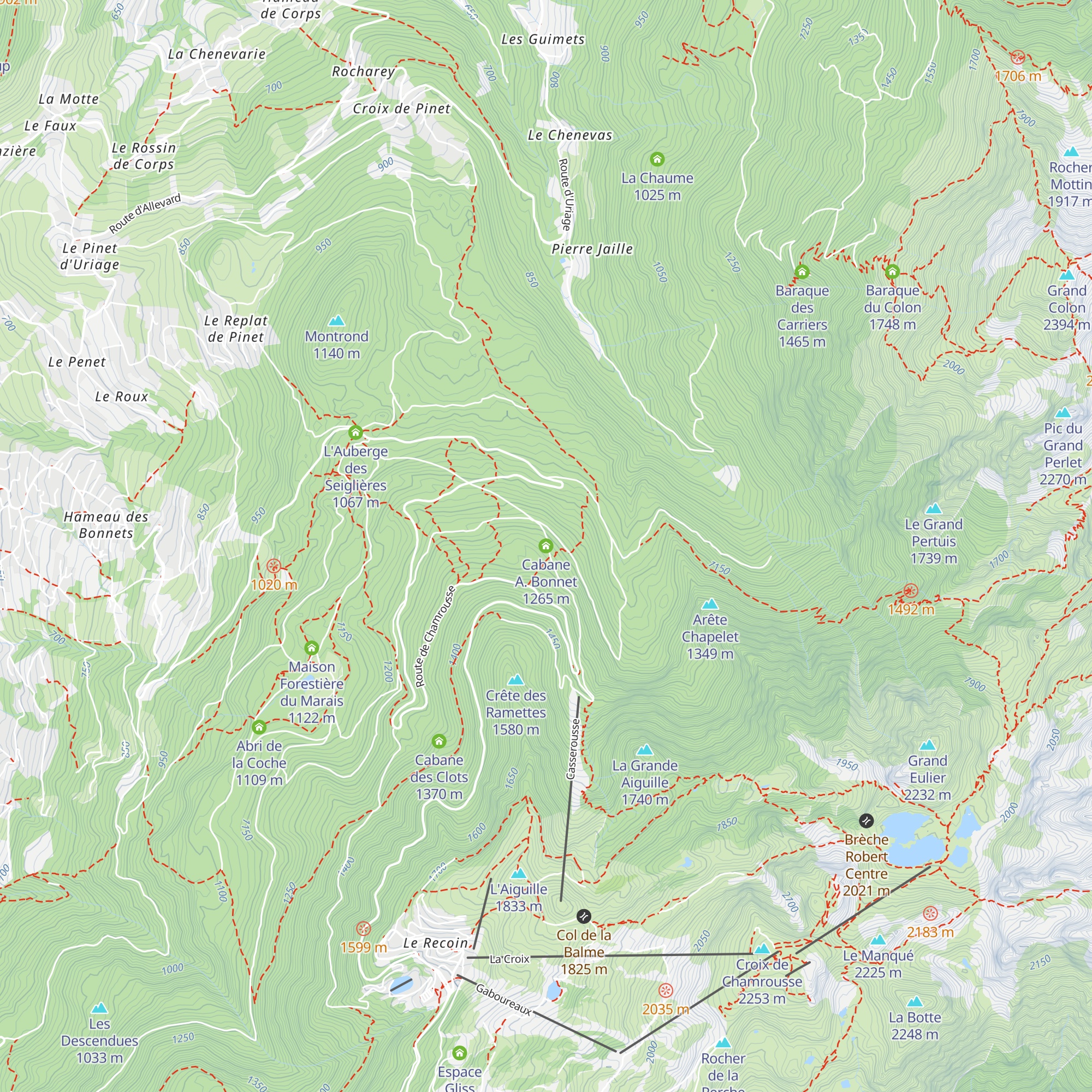 Cabane A. Bonnet map