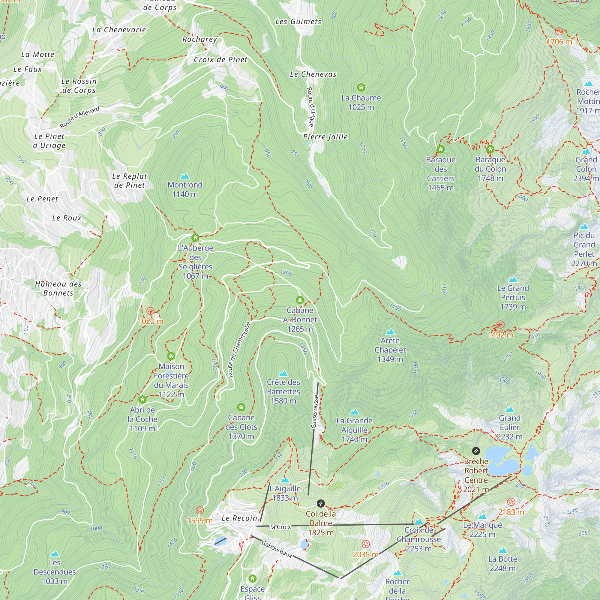 Cabane A. Bonnet map