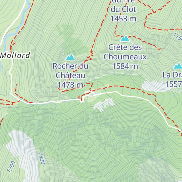 Map of Refuge le Rivobruenti