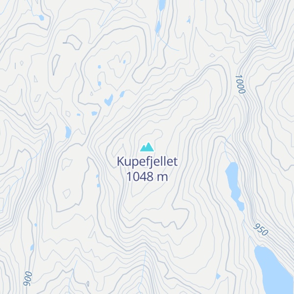 Map of Kupefjellet