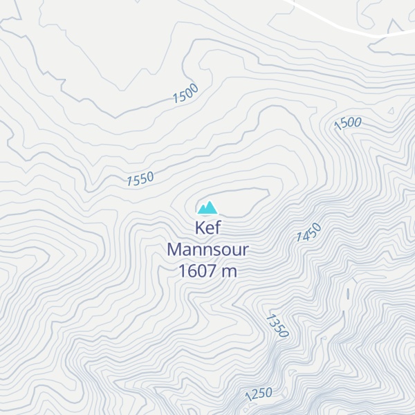 Map of Kef Mannsour