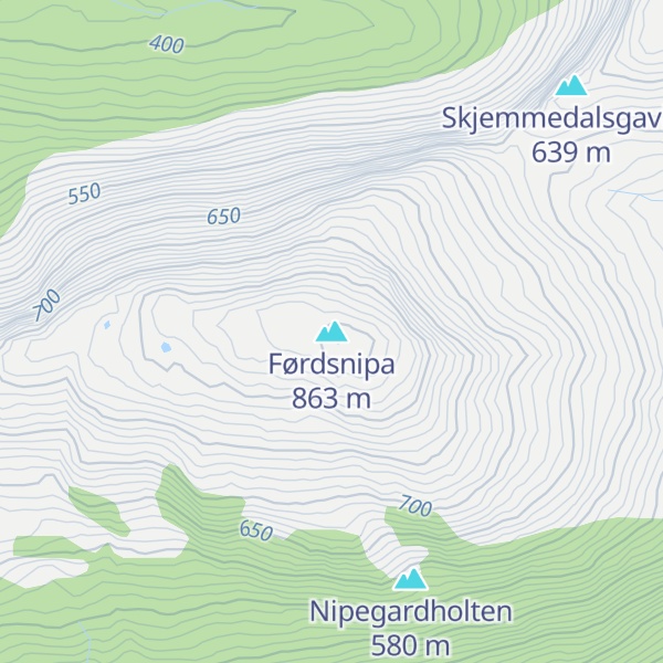 Map of Førdsnipa