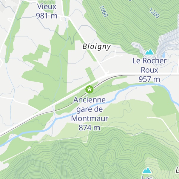 Map of Ancienne gare de Montmaur