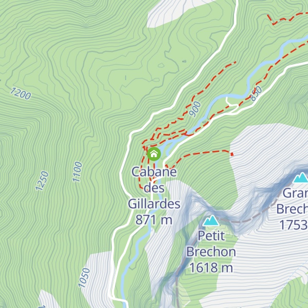 Map of Cabane des Gillardes