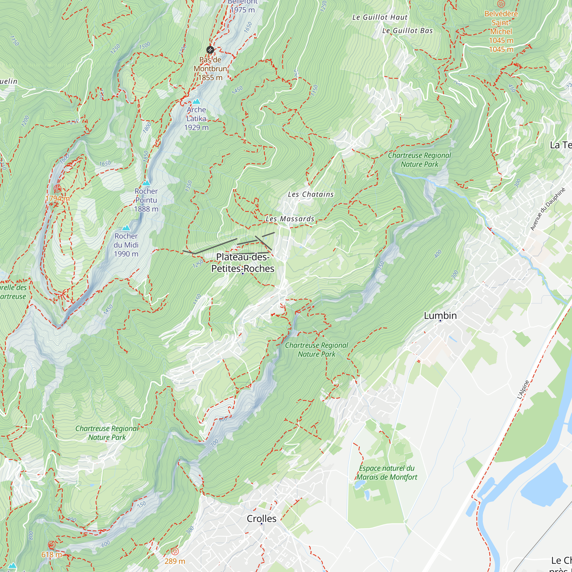 Office de tourisme du Plateau des Petites Roches map