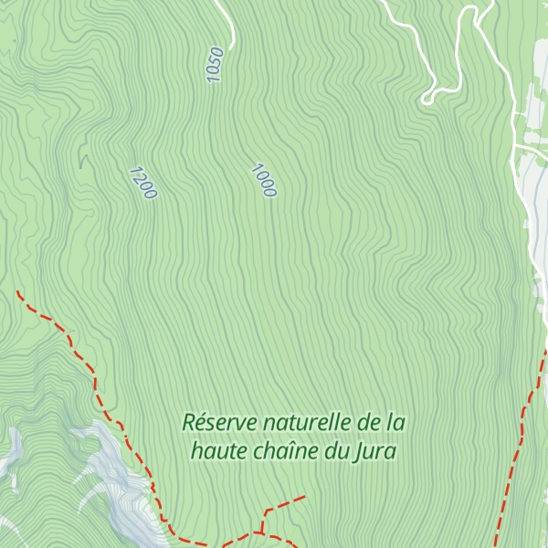 Map of Cabane de la montée au chalet Bizot