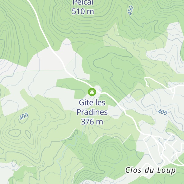 Map of Gite les Pradines