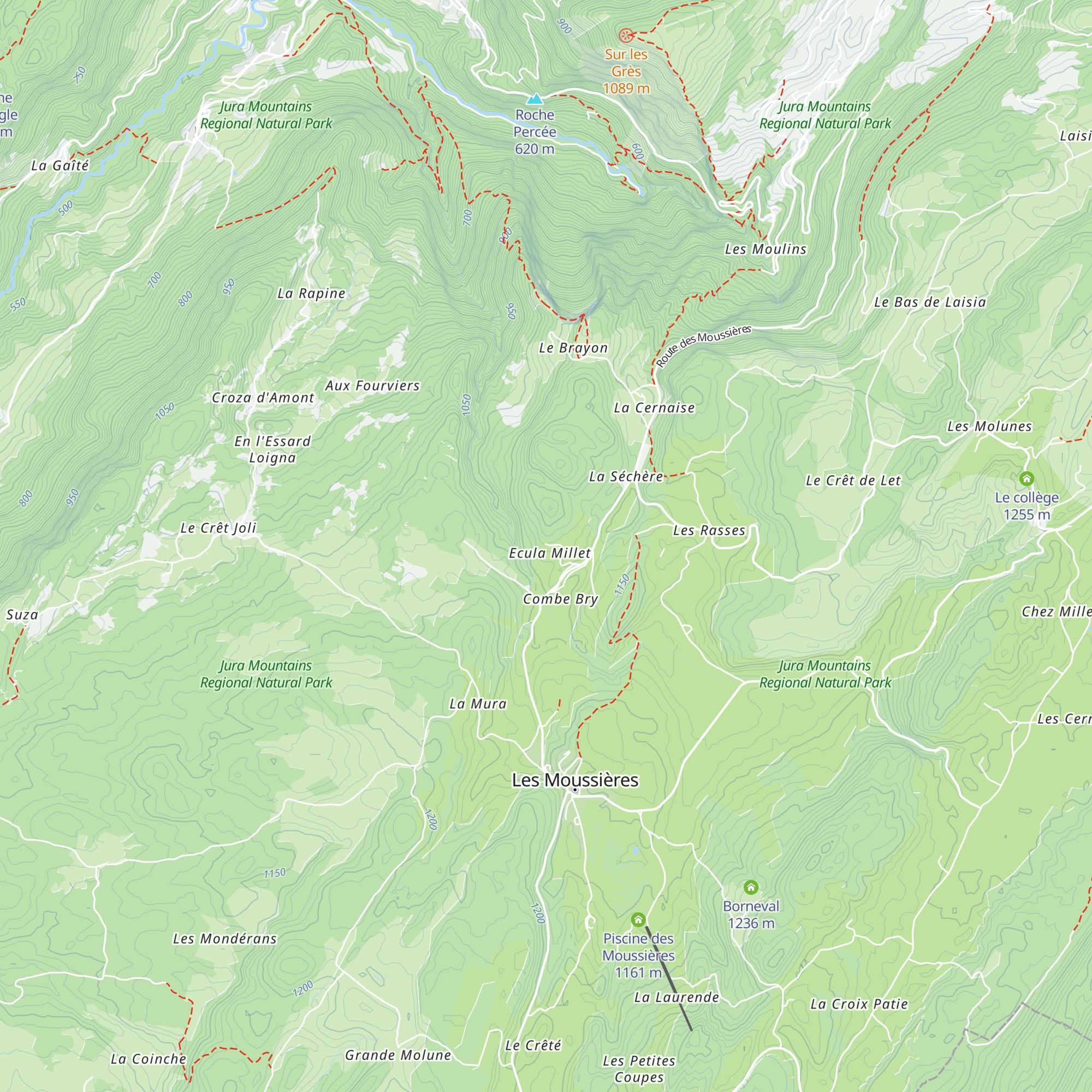 Ch’tit Jura map