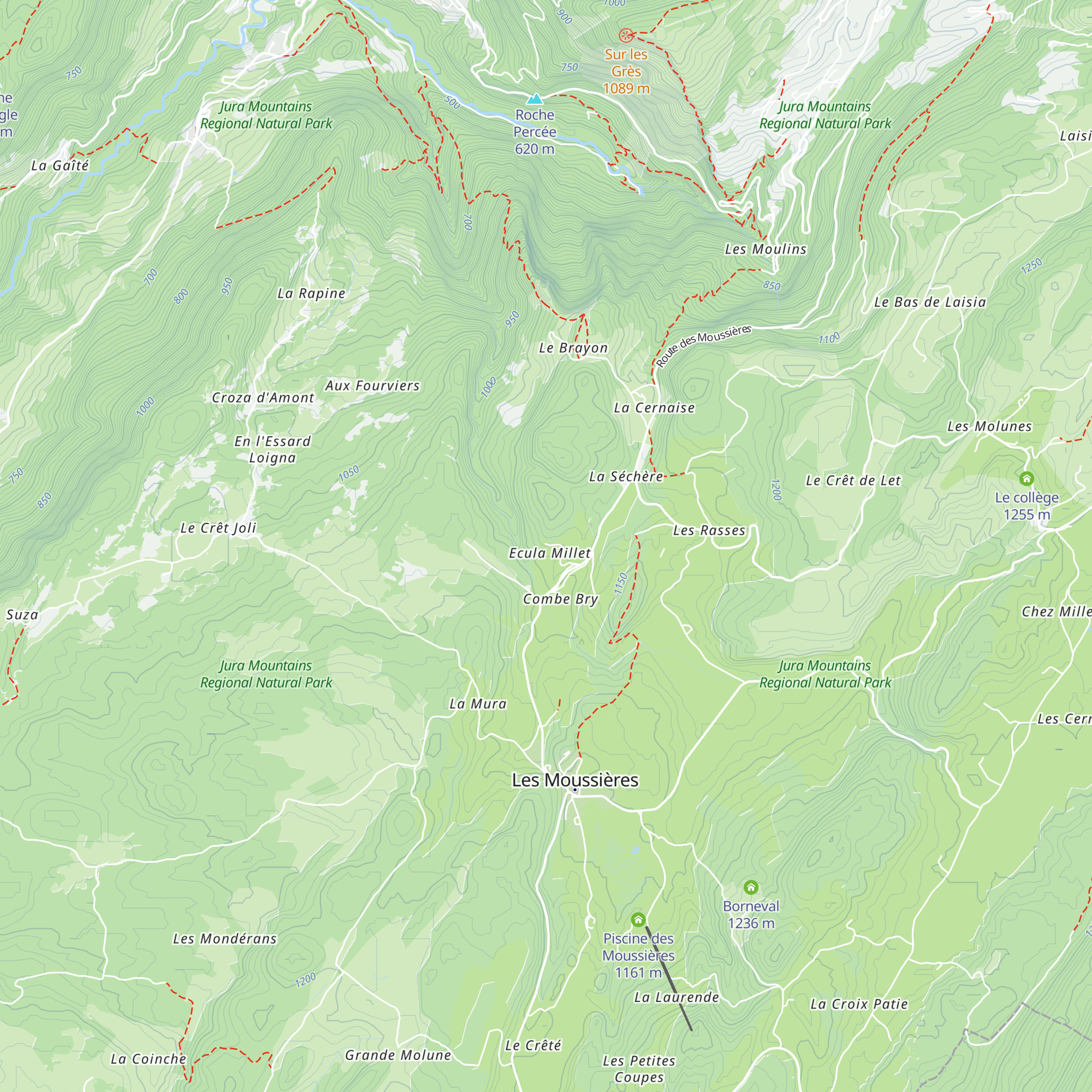 Ch’tit Jura map