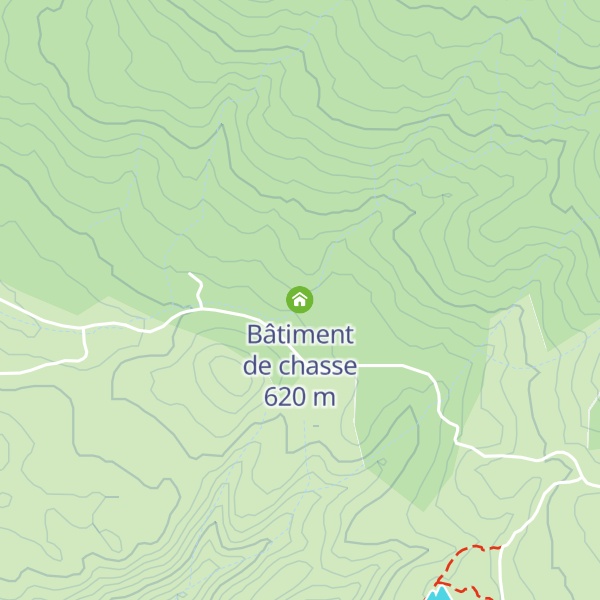 Map of Bâtiment de chasse