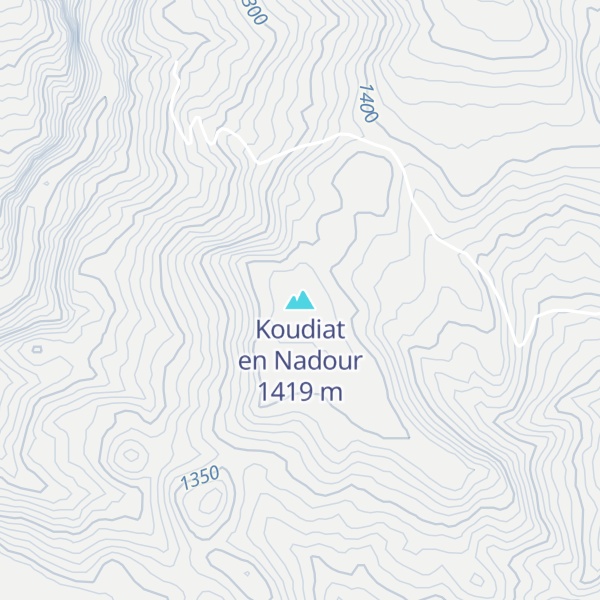Map of Koudiat en Nadour