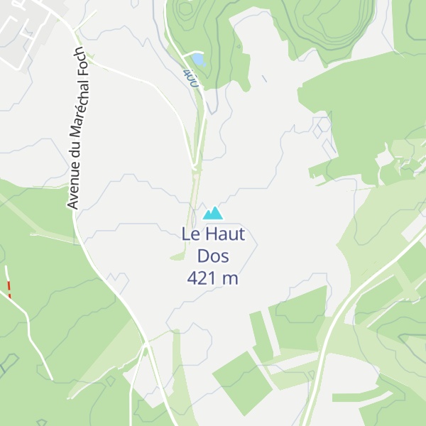 Map of Le Haut Dos