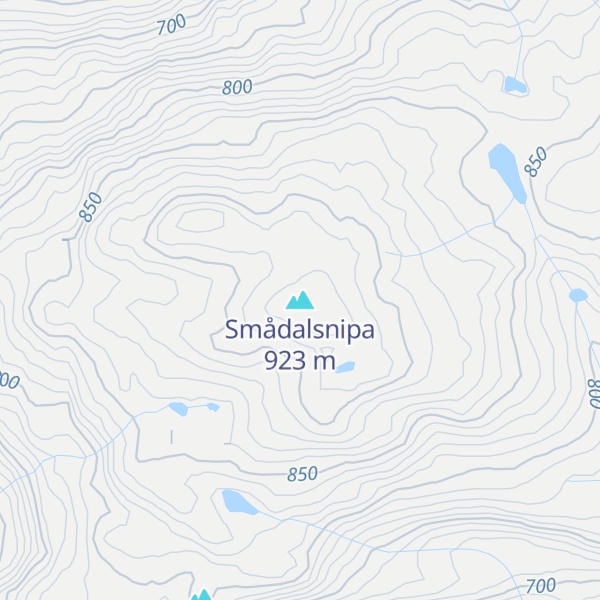 Map of Smådalsnipa
