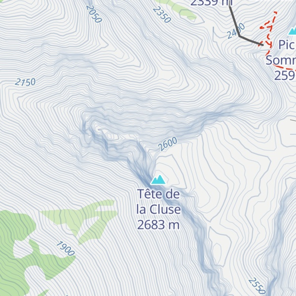 Map of Tête d'Aurouze