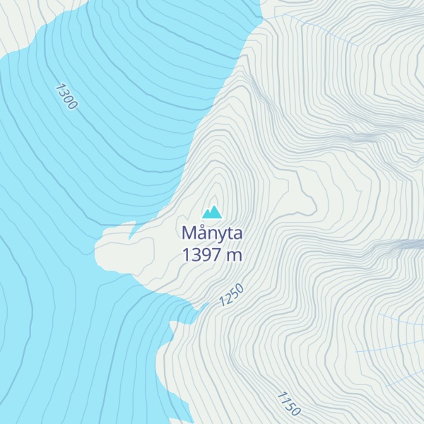 Map of Månyta