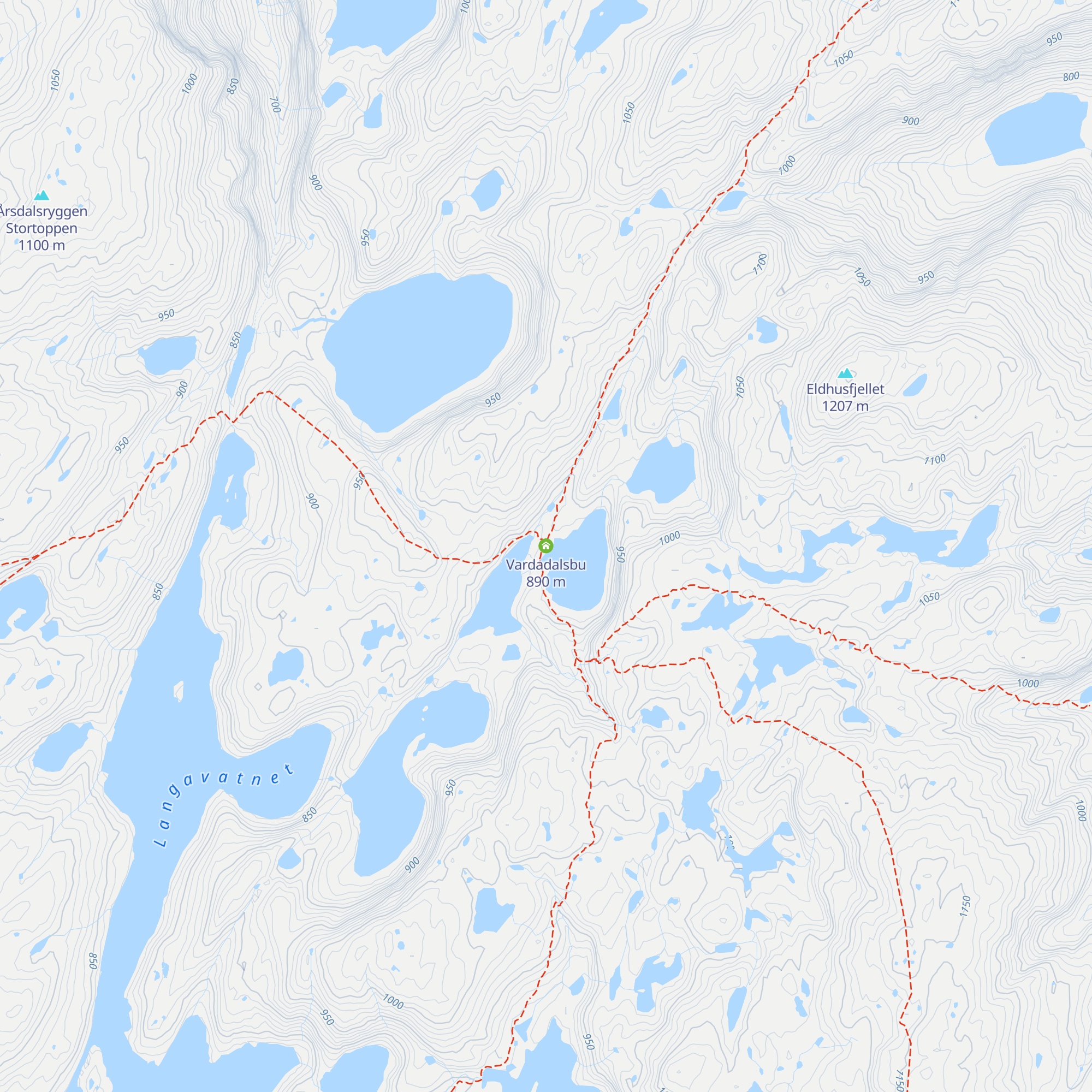 Vardadalsbu map
