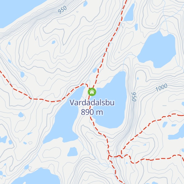 Map of Vardadalsbu