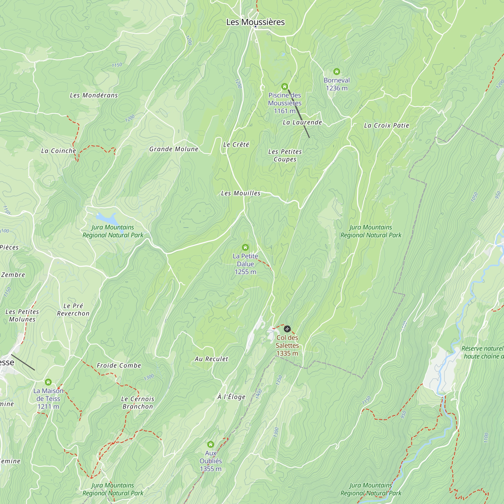 La Dalue map