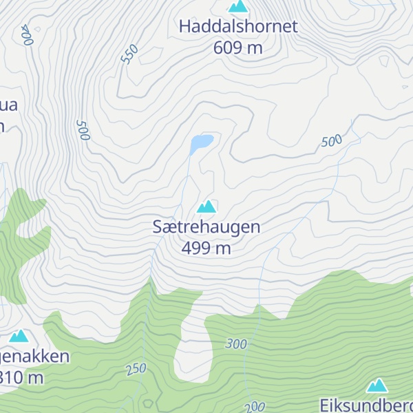 Map of Sætrehaugen