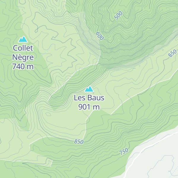 Map of Les Baus